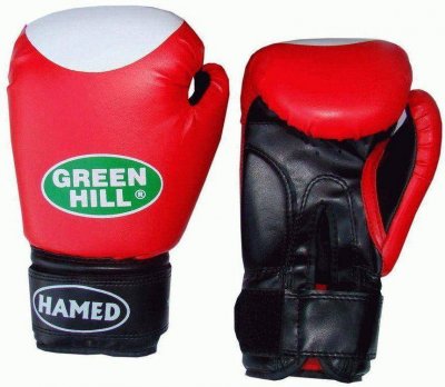 Боксерские перчатки &quot;HAMED&quot; Green Hill (красные)
