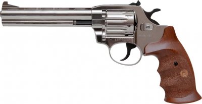 Револьвер флобера Alfa mod.461 4'' (никель/дерево)