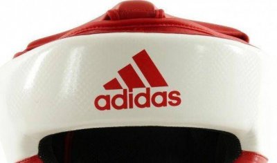 Шлем боксерский Adidas Response (красно-белый)