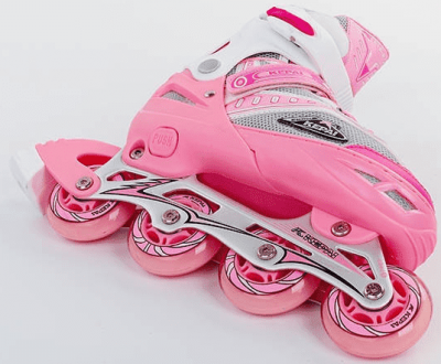Роликовые коньки раздвижные Kepai F1-B1 (розовый)