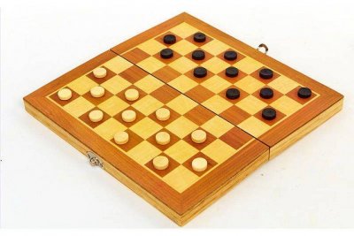 Шахматы, шашки, нарды 3 в 1 деревянные Zelart Sport W7721