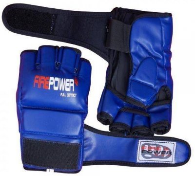 Перчатки для ММА FirePower FPMGA1 Blue