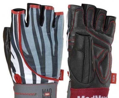 Перчатки для фитнеса Mad Max Nine-eleven MFG-911 зебра