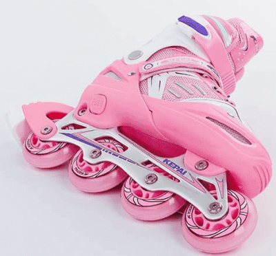 Роликовые коньки раздвижные Kepai F1-A1 (розовый)