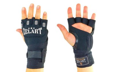 Перчатки с бинтом внутренние гелевые Zelart Sport
