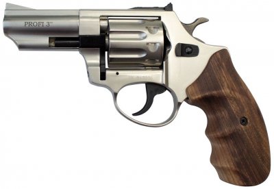 Револьвер флобера ZBROIA PROFI-3" (сатин / дерево)
