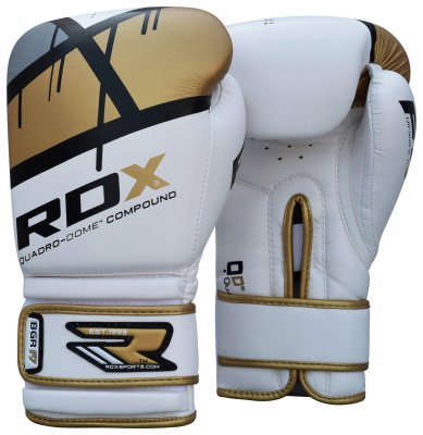 Боксерские перчатки RDX Rex Leather Gold