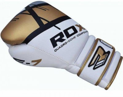 Боксерские перчатки RDX Rex Leather Gold