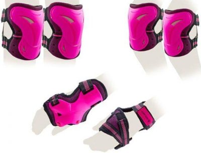 Защита для роллеров Zelart Sport Super Active Black-pink подростковая
