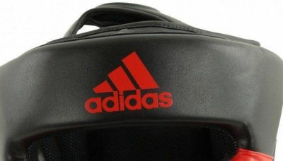 Шлем боксерский Adidas Response Standart (черно-красный)