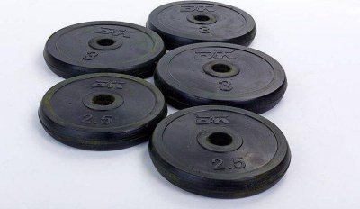 Гантели разборные обрезиненные Zelart Sport (2 шт. по 25 кг)