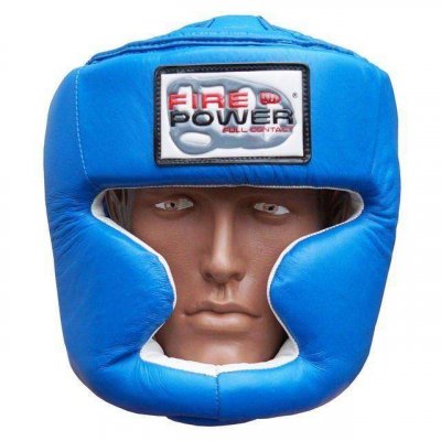 Шлем боксерский FirePower FPHG3 Blue