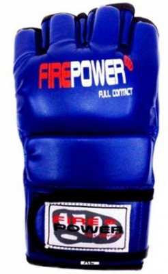 Перчатки для ММА FirePower FPMGA1 Blue