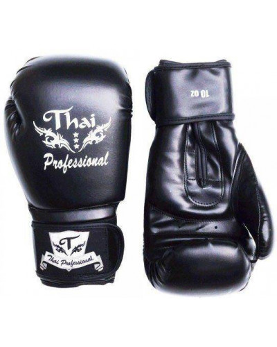 Боксерские перчатки Thai Professional BG3 Black