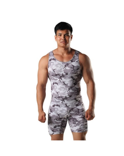 Трико борцовское мужское Berserk Wrestling camo grey