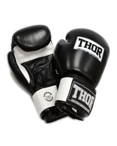 Боксерские перчатки THOR SPARRING (PU) черно-белые