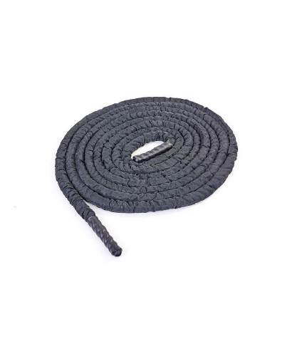 Канат для кроссфита в защитном рукаве BATTLE ROPE l-12м,d-3,8см, черный