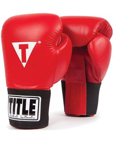 Боксерские перчатки Title Professional Training Gloves (красные)