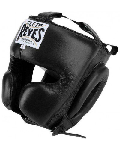 Боксерский шлем CLETO REYES Cheek Protection Headgear (черный)