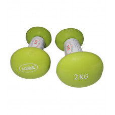 Гантели для фитнеса LiveUp Vinyl Dumbbell Egg Head (2х2 кг )