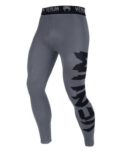 Компрессионные штаны Venum Giant Spats Heather Grey/Black