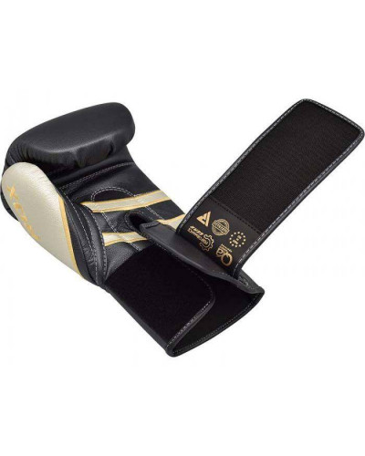 Боксерські рукавички RDX Leather (чорно-білі)