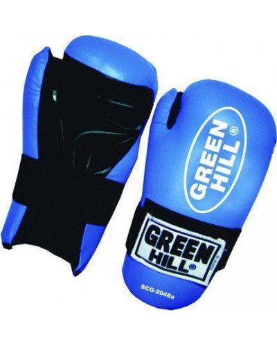 Перчатки Кикбоксинг SEMI CONTACT Green Hill (синий)
