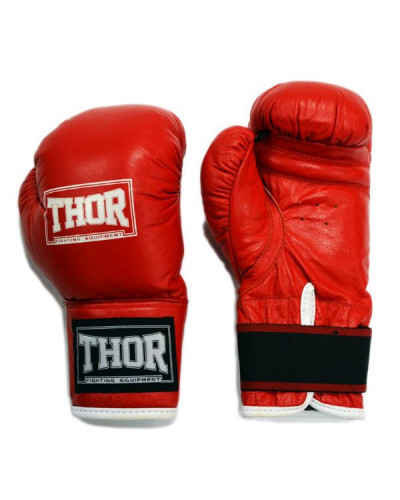 Боксерские перчатки THOR JUNIOR (PU) красные