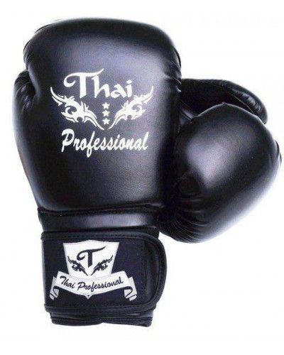 Боксерские перчатки Thai Professional BG3 Black