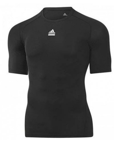 Компрессионная футболка Adidas TehFit (черная)