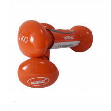 Гантели для фитнеса LiveUp Vinyl Dumbbell Egg Head (2х1 кг )