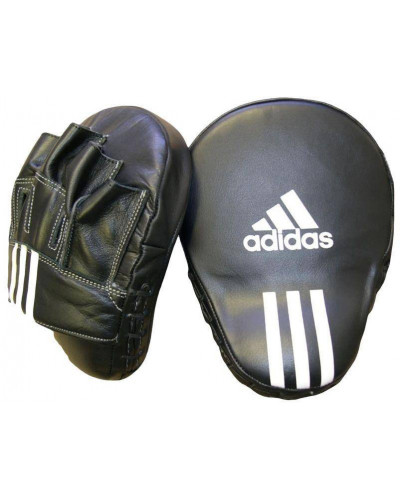 Лапы боксерские Adidas 10 'Leather'Slim & Curved