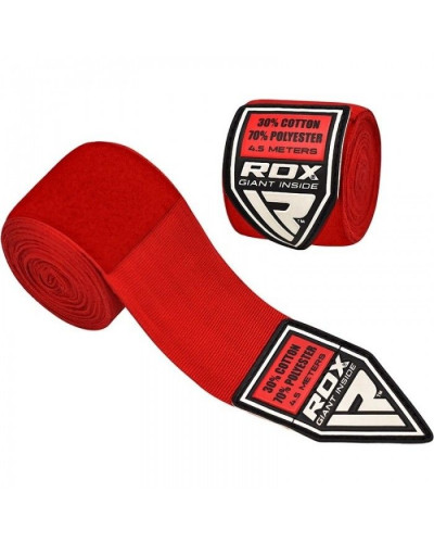Бинты боксерские RDX Fibra Red 4.5m