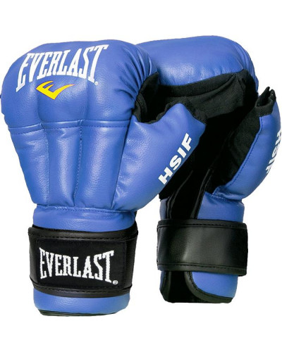 Перчатки для единоборств Everlast HSIF PU голубые