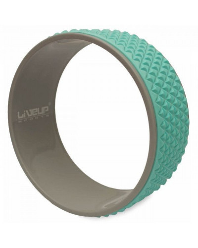 Колесо для йоги и фитнеса LiveUp YOGA RING 13х33 см голубой