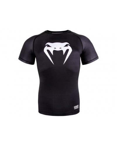 Компрессионная футболка Venum Contender 3.0 Short Sleeves Black/White