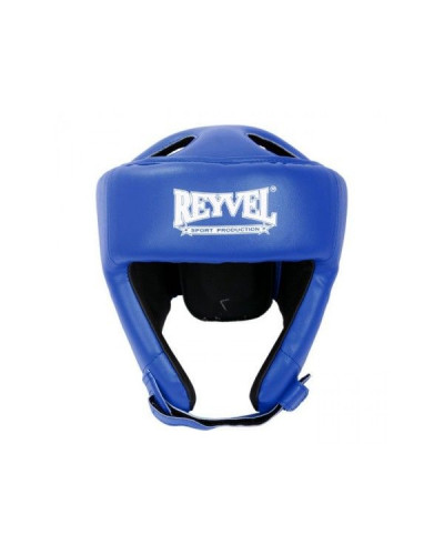 Боксерский шлем Reyvel 2L (винил) синий