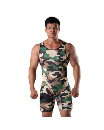 Трико борцовское мужское Berserk Wrestling camo green