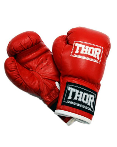 Боксерские перчатки THOR JUNIOR (PU) красные