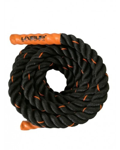 Канат для кроссфита LiveUp BATTLE ROPE, 9 м