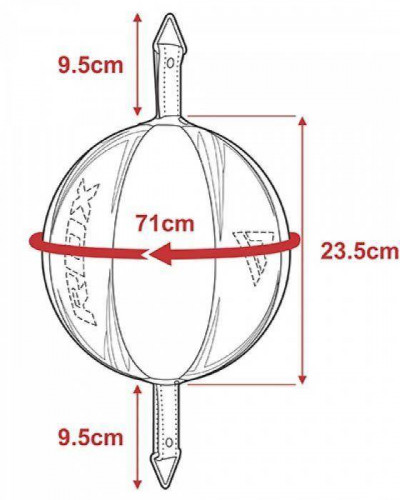 Боксерская груша на растяжке RDX White с резиновым жгутом