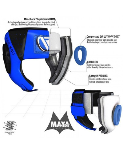 Боксерский шлем детский RDX Blue