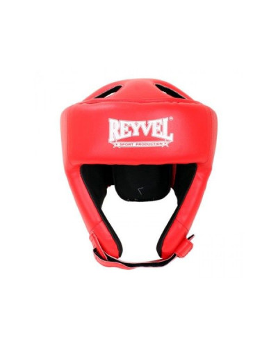 Боксерский шлем Reyvel 2L (винил) красный