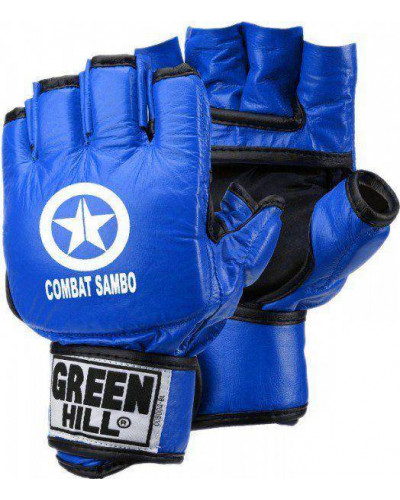 Перчатки для боевого самбо CFBM-2085 Green Hill (синие)
