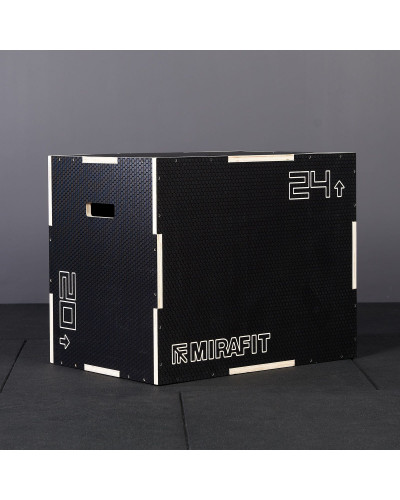 Бокс Mirafit 3in1 Anti-Slip Wood Plyo Box - 30" x 24" x 20"