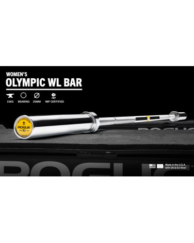 Гриф Rogue 25MM IWF Olympic Weightlifting Bar - Bright Zinc