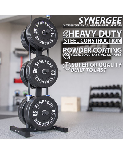 Стійка Synergee Olympic Weight Plate & Barbell Holder