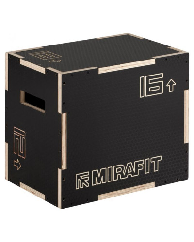 Бокс Mirafit 3in1 Anti-Slip Wood Plyo Box 18" x 16" x 12"