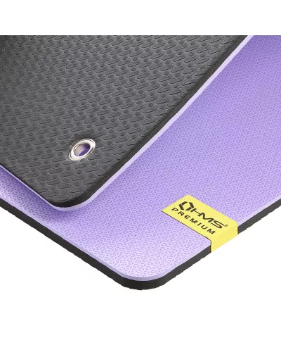 MFK07 VIOLET-BLACK FITNESS MAT 120*60CM EVA 15MM HMS PREMIUM