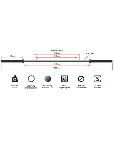 Гриф ATX Multi Bar 20 кг